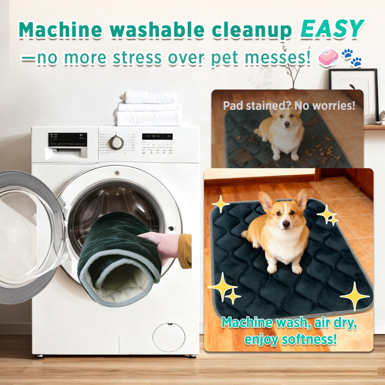 furrybaby tapis après lavage conservant forme et douceur