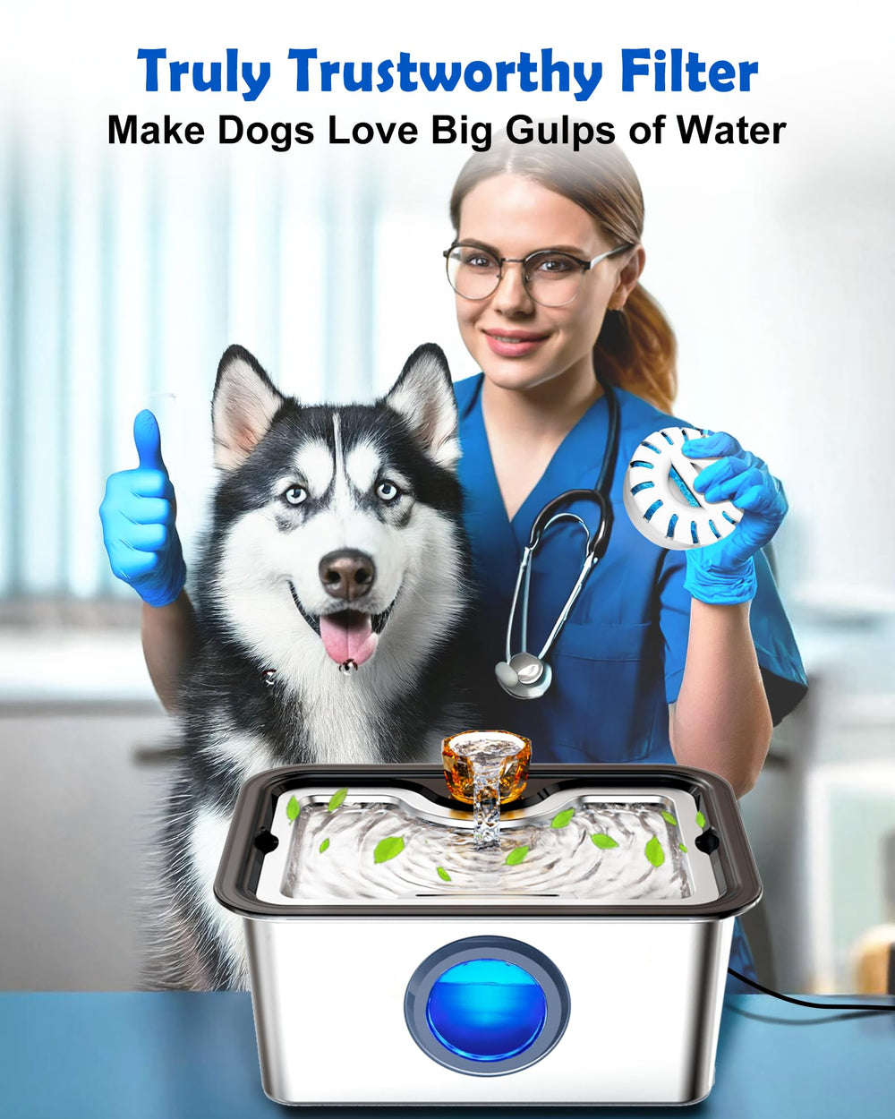 FurryPlanet gros plan sur la texture du filtre pour meilleure filtration