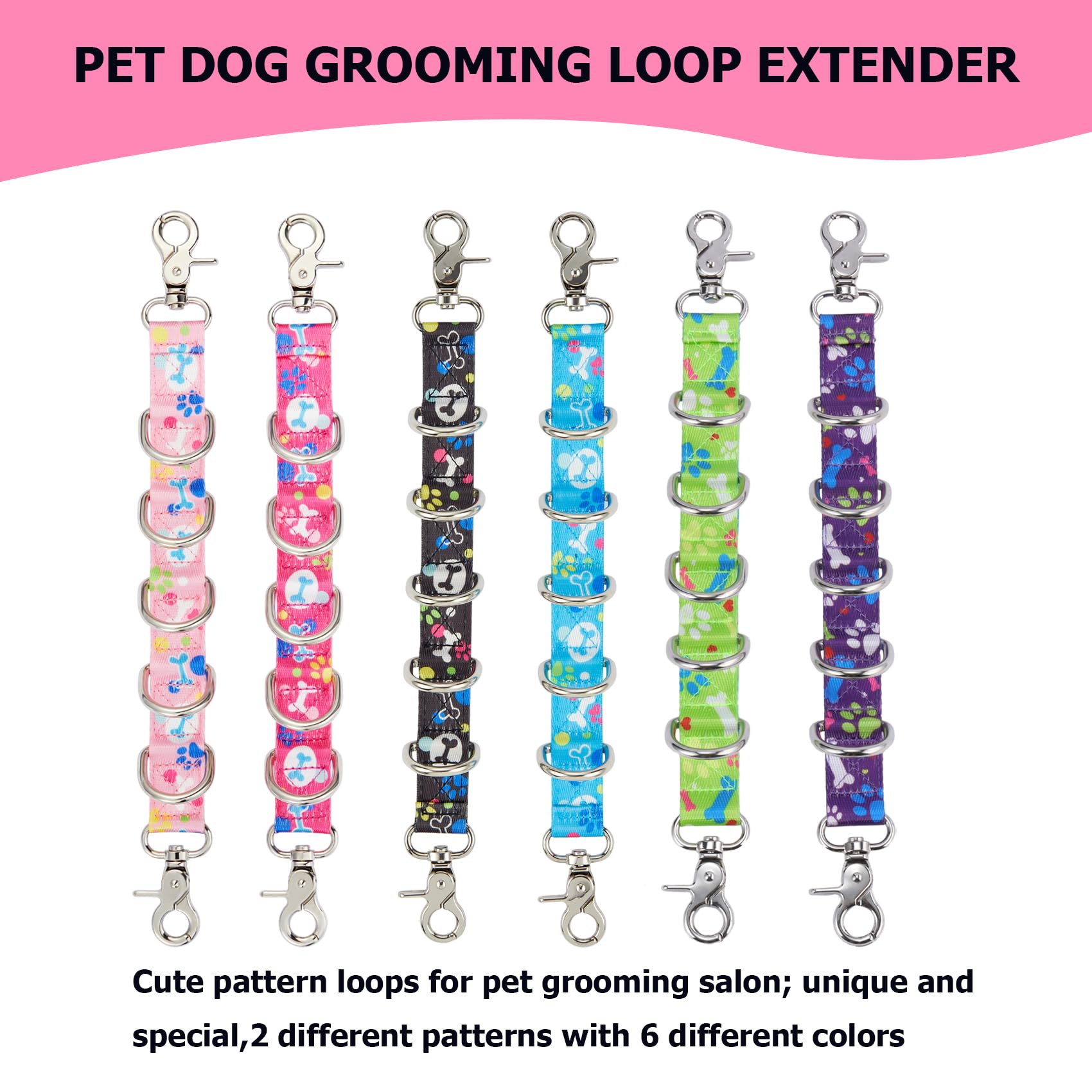 FURSDOLY ensemble de 5 D-rings pour multiples points d'attache stables