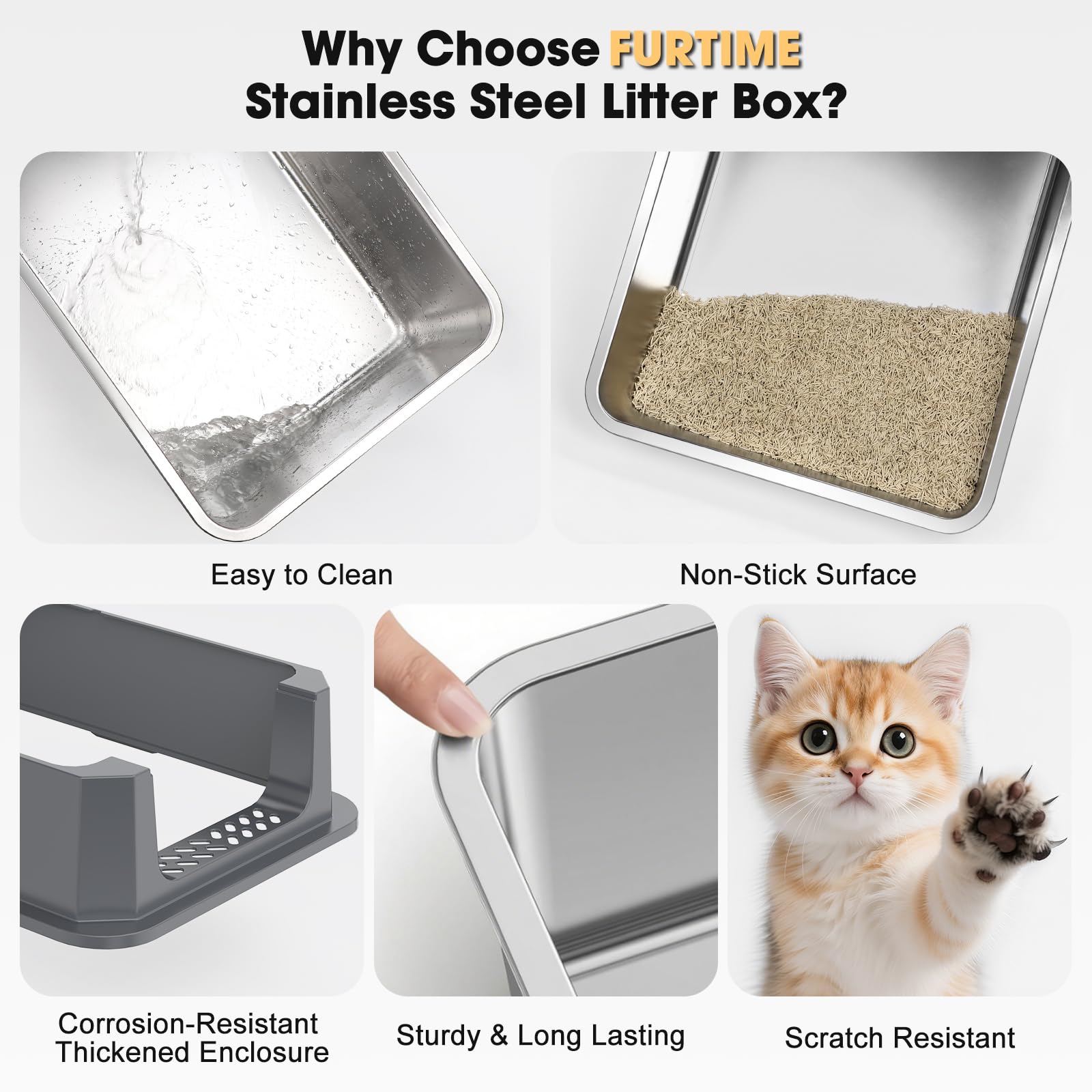 FURTIME comparaison tailles S L XXXL facilitant choix selon taille du chat