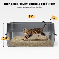 FURTIME vue latérale soulignant parois hautes pour limiter projections de litière