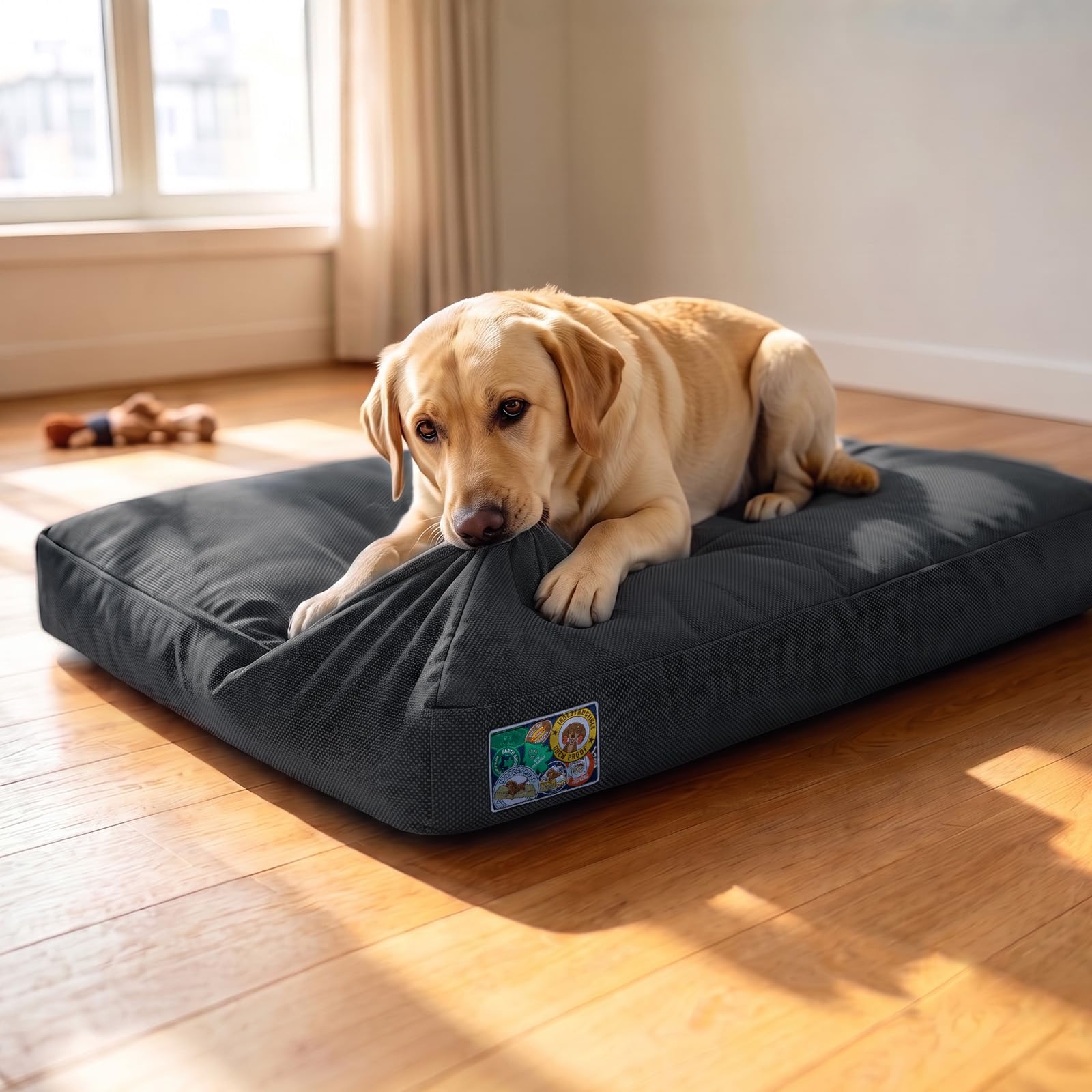 FURTIME vue de face du tapis indestructible montrant la finition robuste et le confort