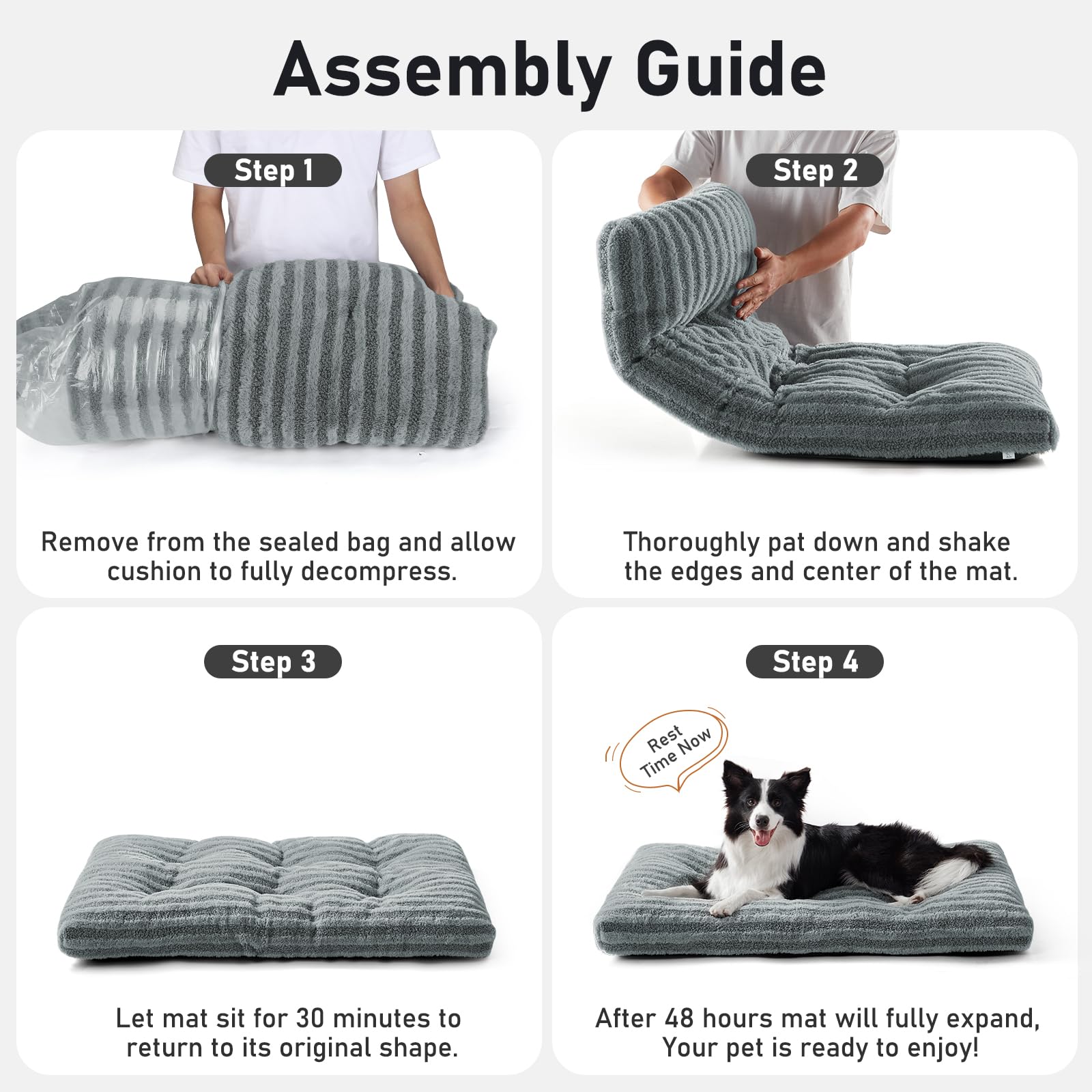 FURTIME coussin dans une machine à laver indiquant entretien facile