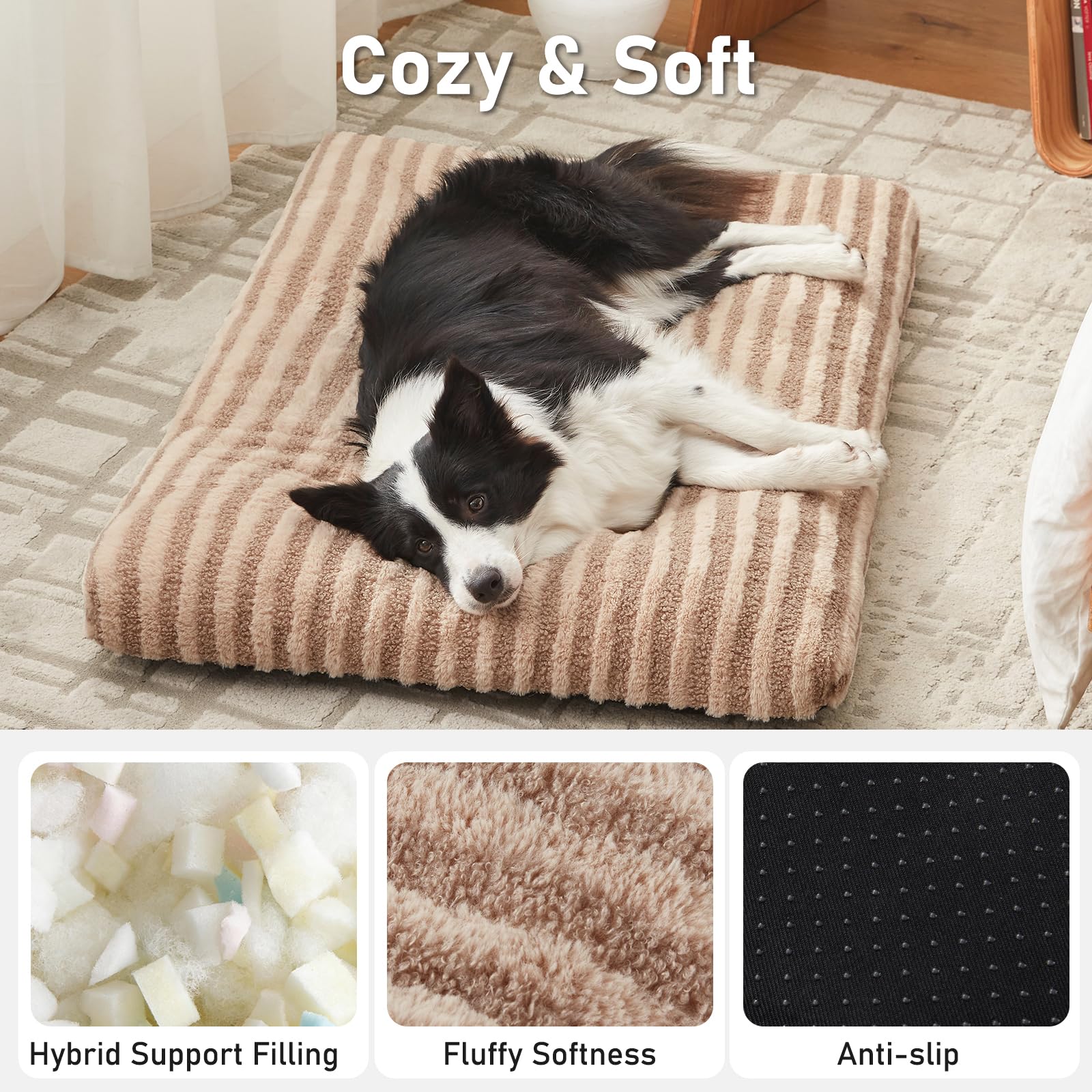 FURTIME gros plan Rabbit Suede, surface douce pour confort