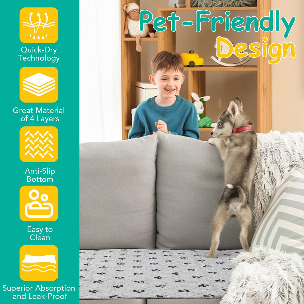 FURWEY tapis utilisé pour chiot et mise bas, surface hygiénique et sûre