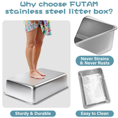 FUTAM coin arrondi détail assurant sécurité et confort pour chat