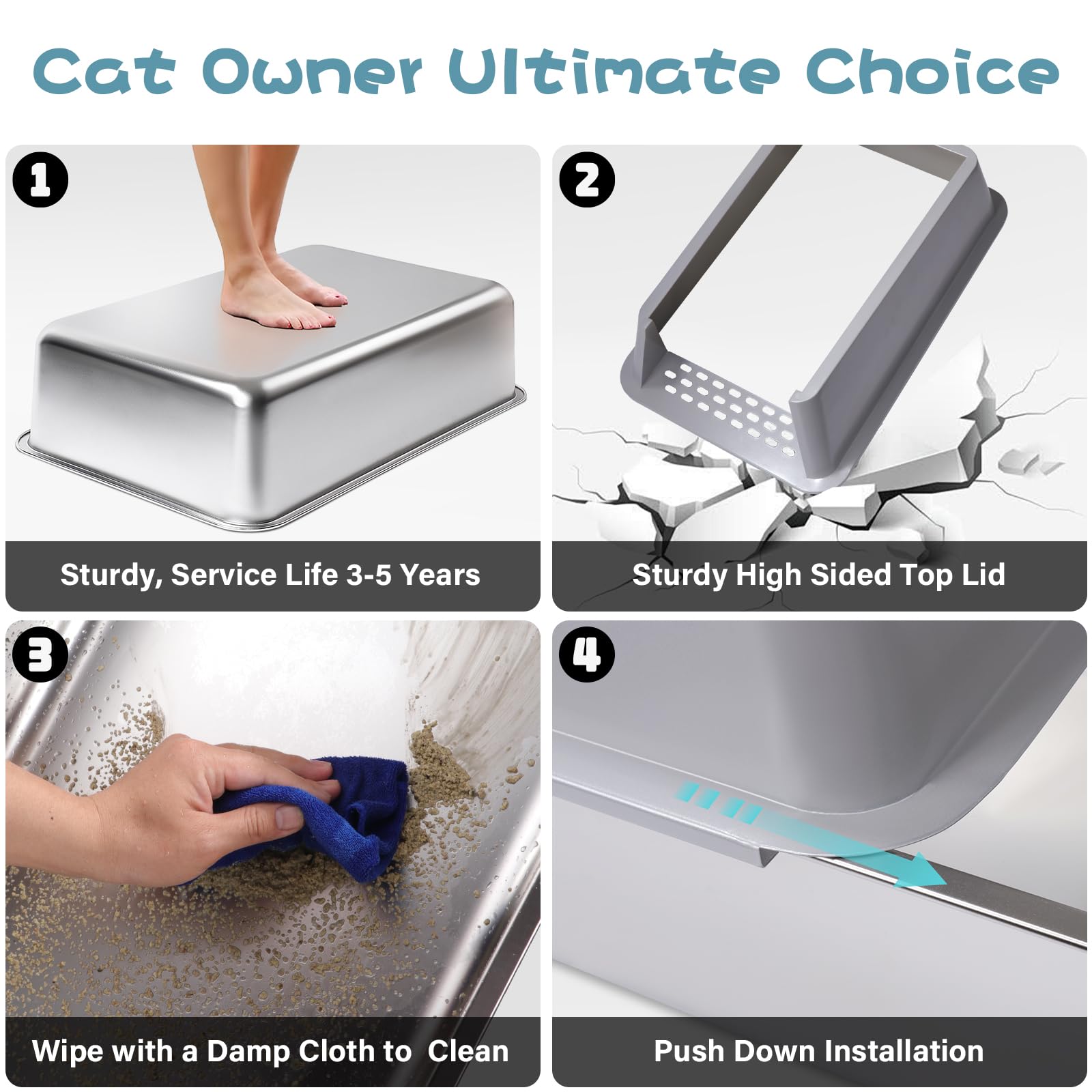 FUTAM coin sans bords vifs pour prévenir blessures du chat
