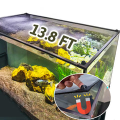 FUYITE couvercle aquarium avant montrant protection et accès facile