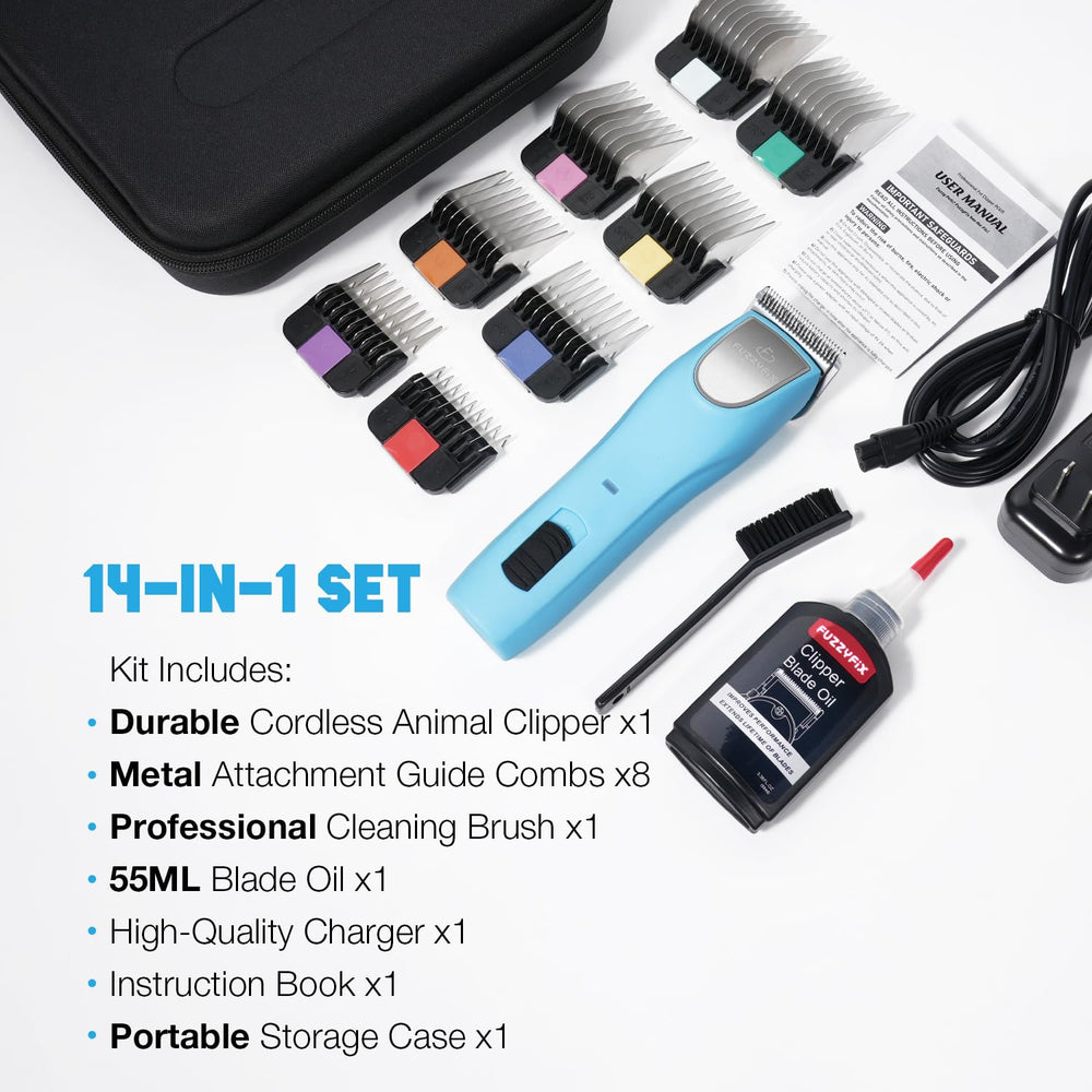 FuzzyFix étui transport fermé protégeant la tondeuse et accessoires pour rangement facile