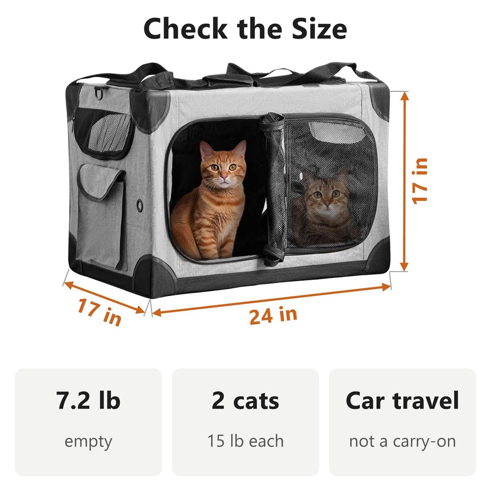 FuzzyNest intérieur avec séparateur offrant espace individuel aux chats