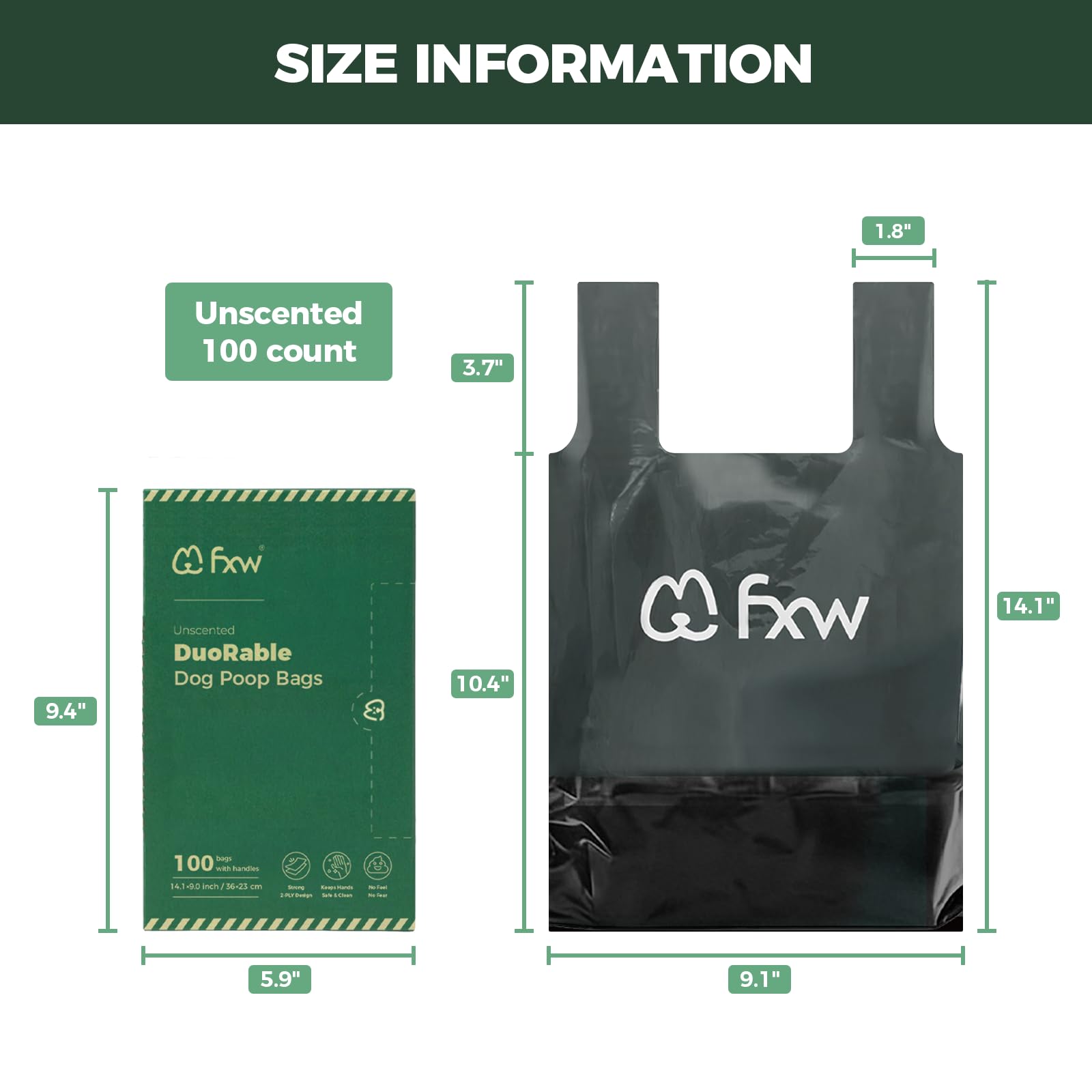 FXW emballage avec icône recyclé montrant réemploi de bouteilles
