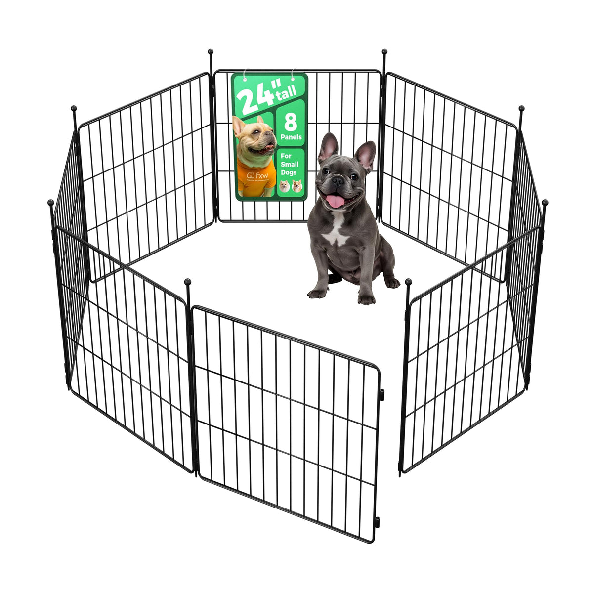 FXW image avant du parc MiniPaws plié montrant transport facile