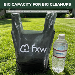 FXW sac ouvert avec large ouverture facilitant le ramassage hygiénique