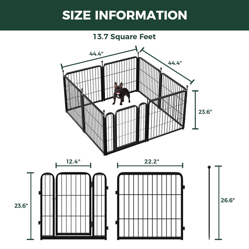 FXW comparaison de taille montrant un chien de taille moyenne à l'intérieur