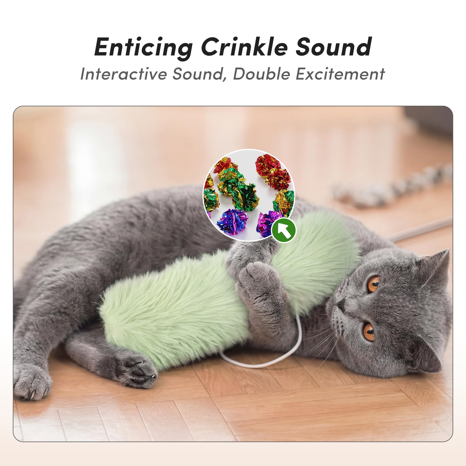 Fykage détail fermeture et compartiment catnip stimulant