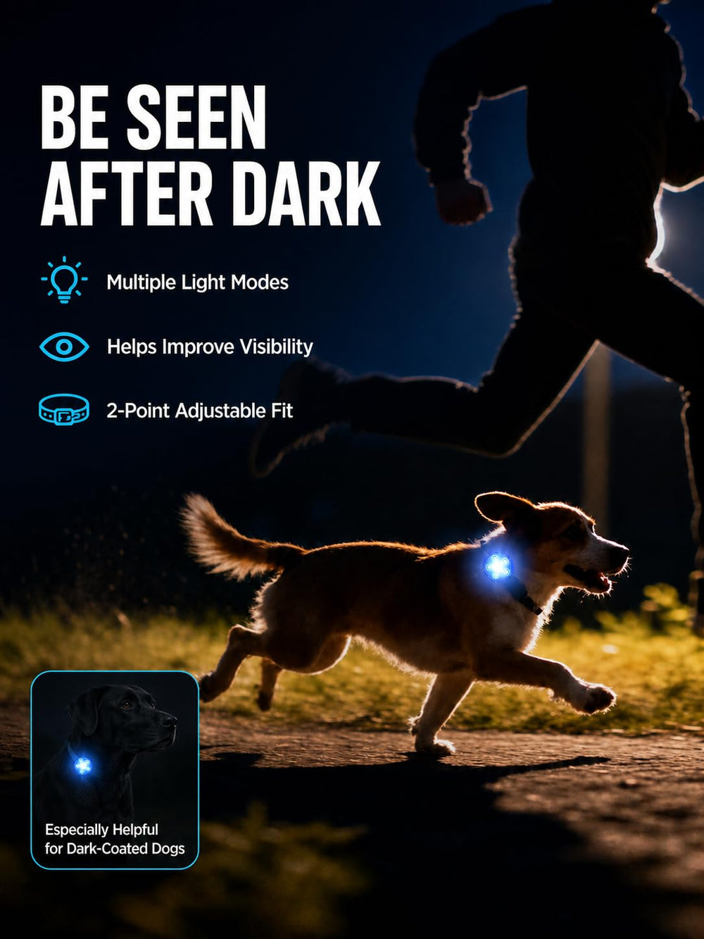 Fyorbietail pack de trois lampes côte à côte, solution multi‑animaux pratique