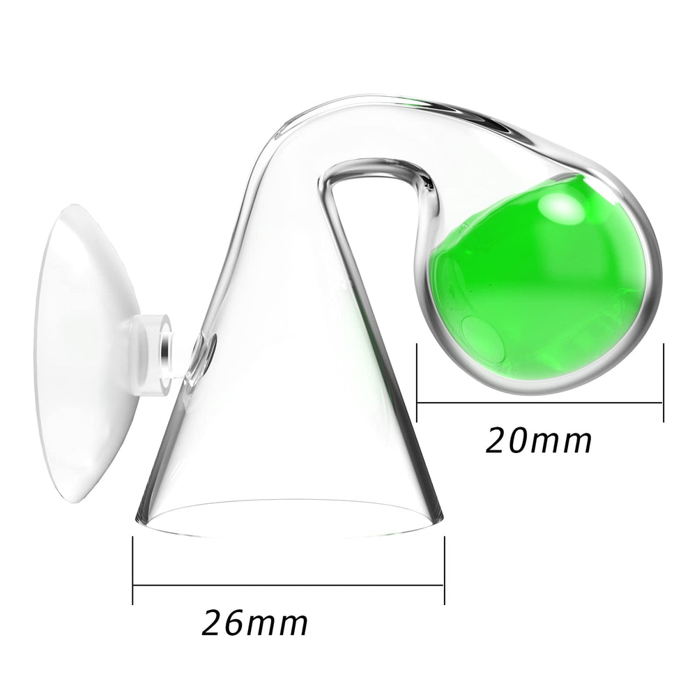 FZONE détail du drop checker en verre illustrant construction et lecture précise