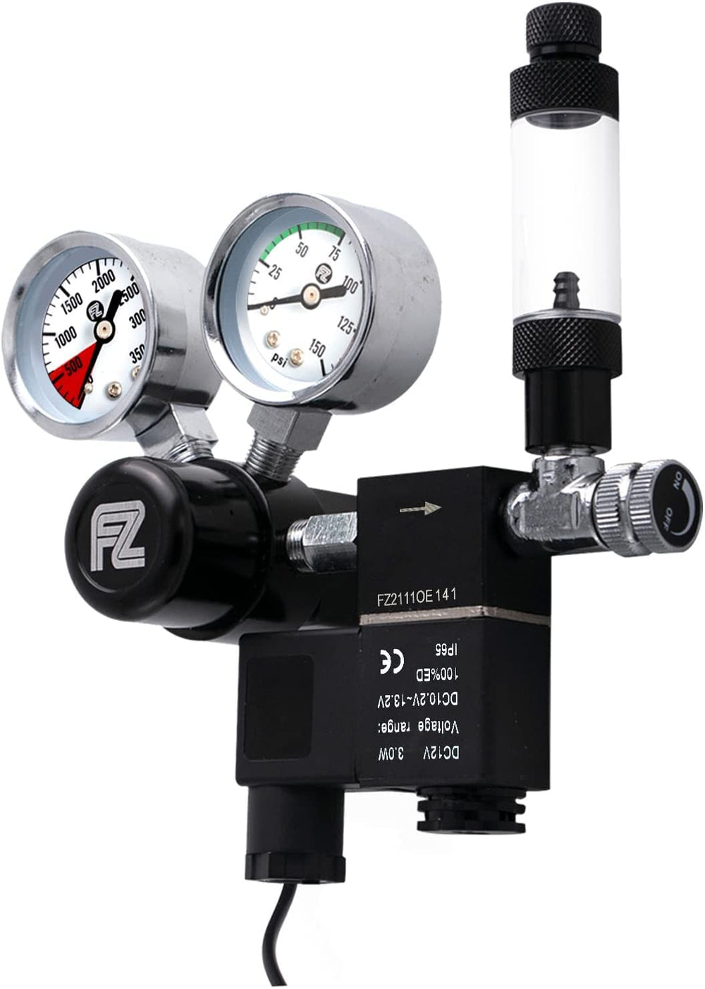 FZONE régulateur CO2 face avant montrant l'ensemble et installation simple