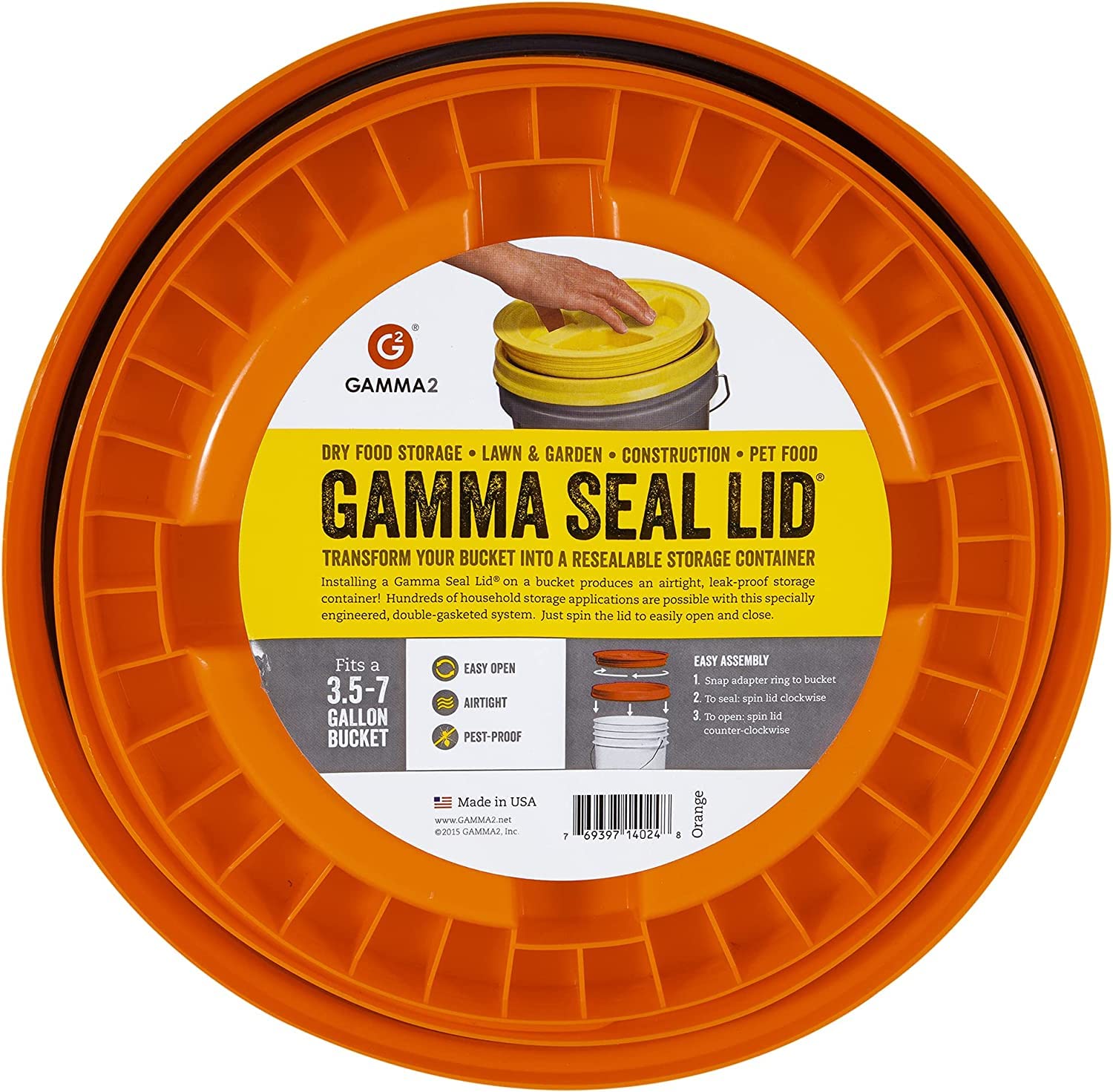 Gamma2 anneau adaptateur gros plan montrant installation simple