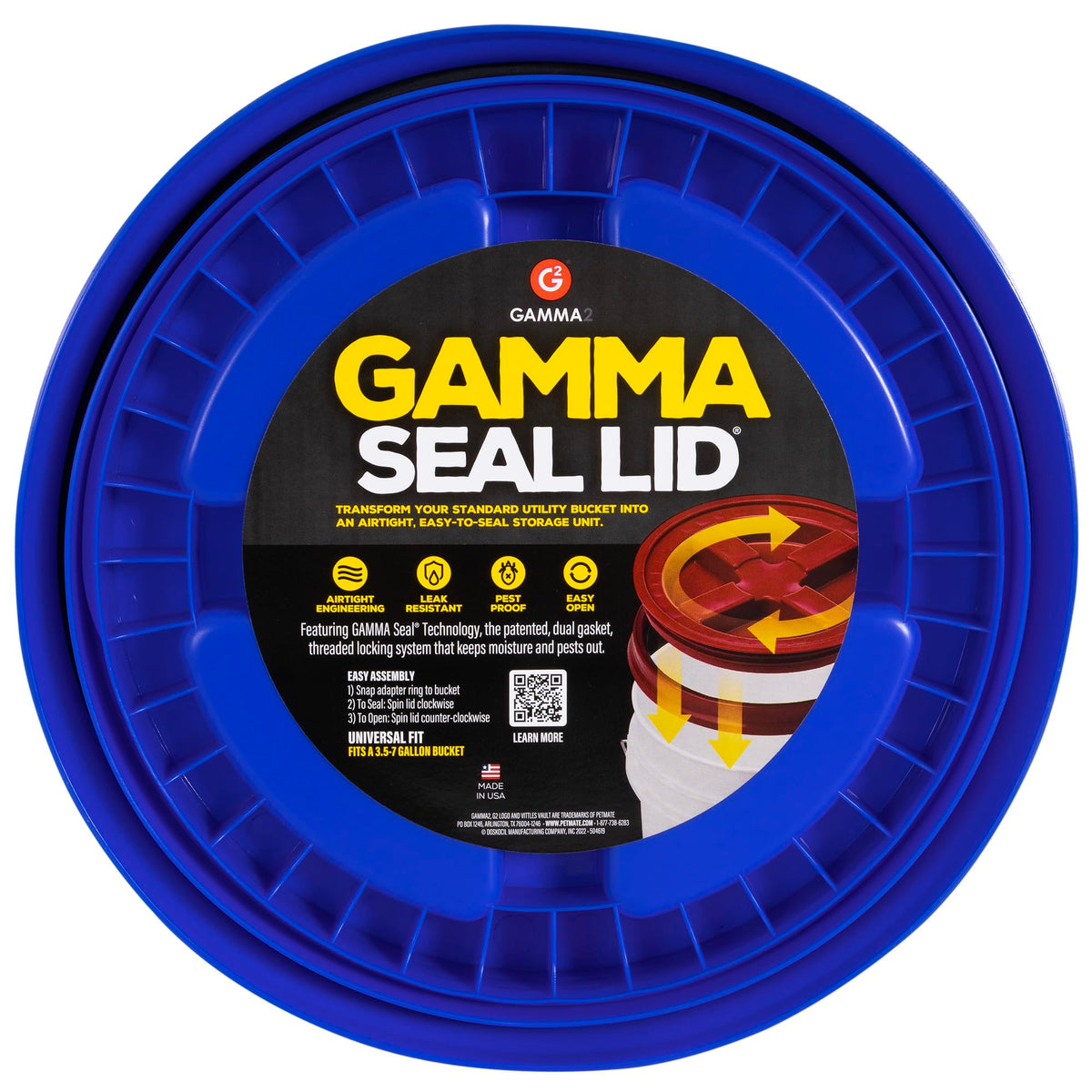 Gamma2 couvercle face avant montrant fermeture hermétique bénéfique