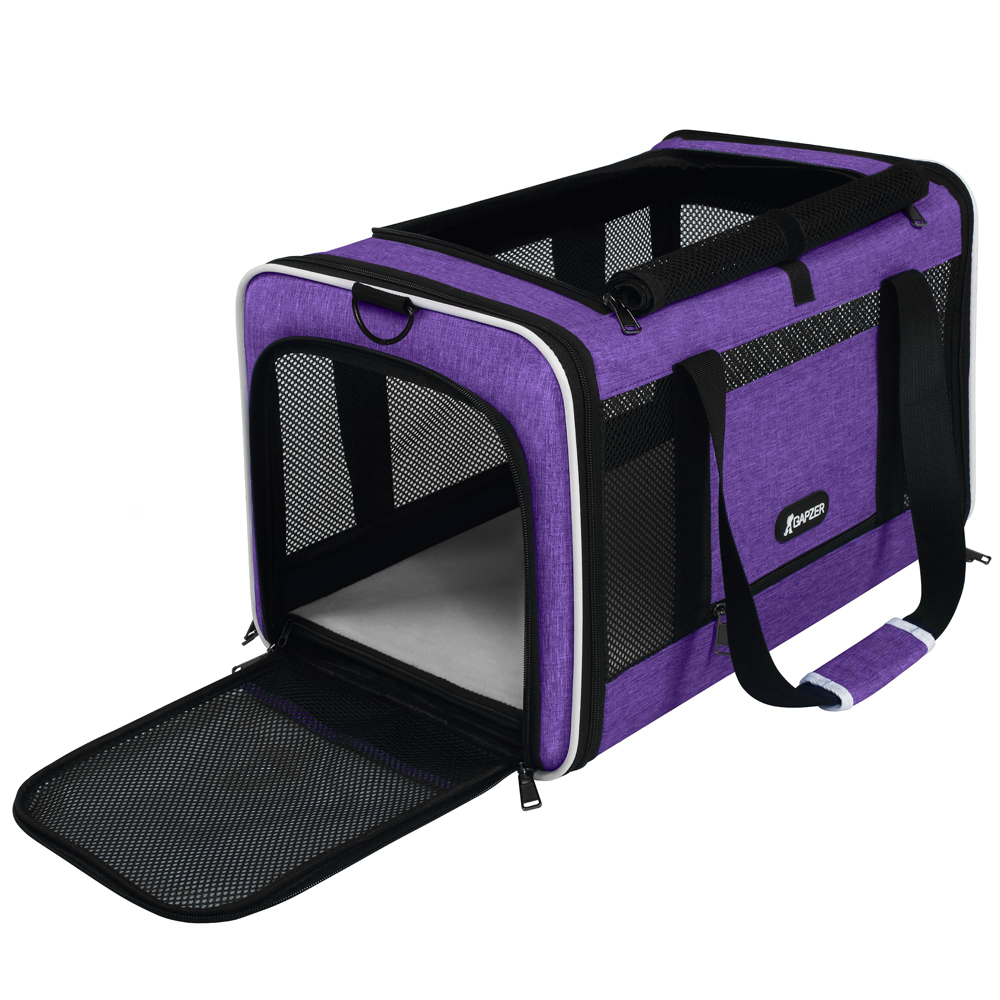 GAPZER face avant du sac montrant fermeture et design, pratique pour voyages