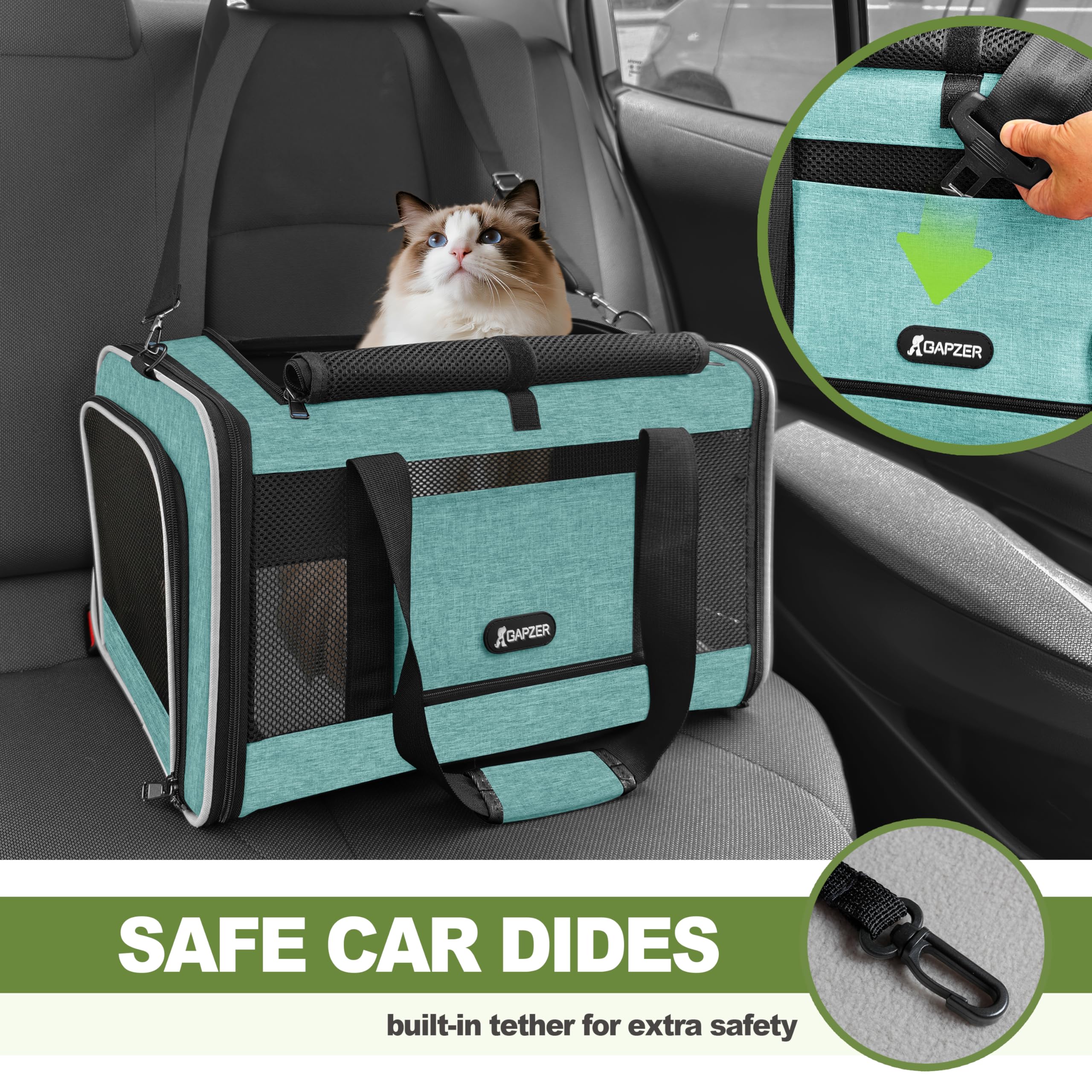 GAPZER transporteur plié à plat pour un rangement compact et gain de place