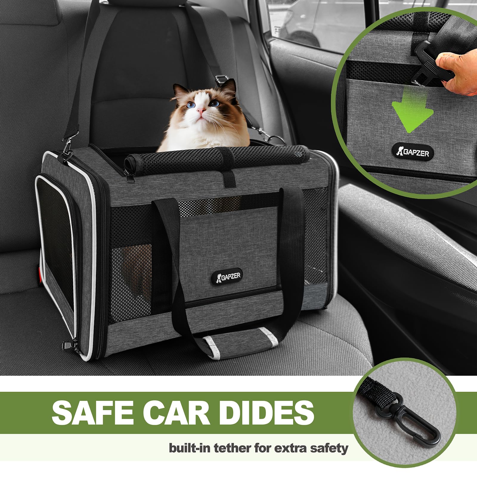GAPZER sac plié à plat pour rangement compact et gain de place
