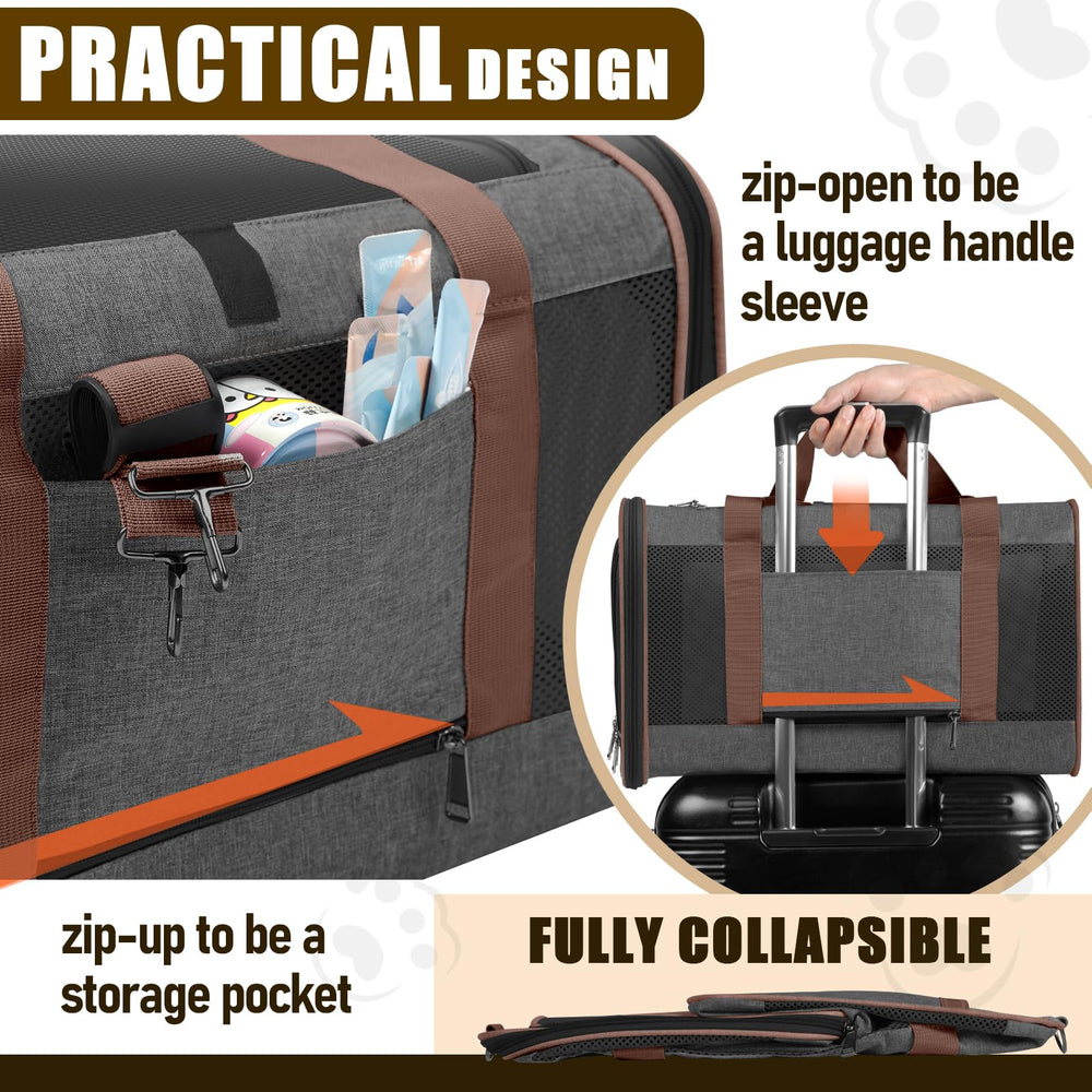 GAPZER rangement latéral avec friandises et la laisse pour organisation pratique