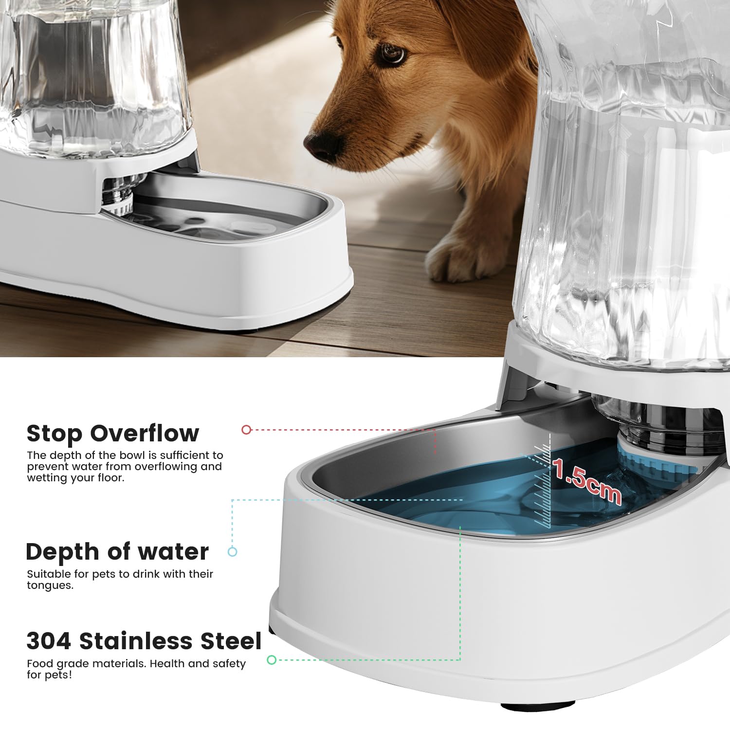 Gardner Pet bouchon filtrant évitant poussières et odeurs