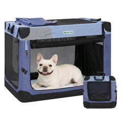 Gardner Pet cage pliable ouverte montrant confort et portabilité