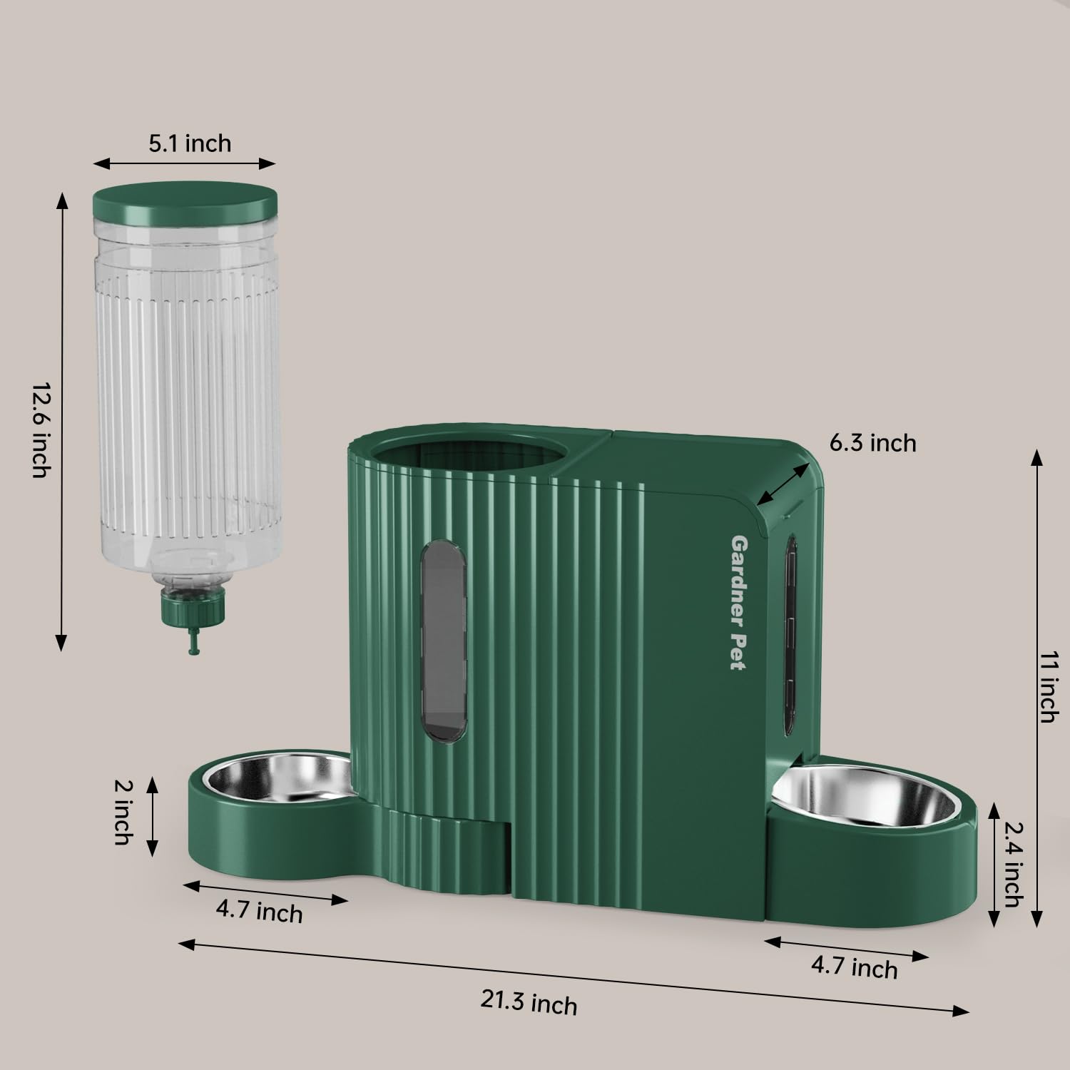 Gardner Pet comparaison taille montrant échelle et capacité pratique