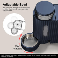 Gardner Pet distributeur en usage par un chat facilite alimentation continue