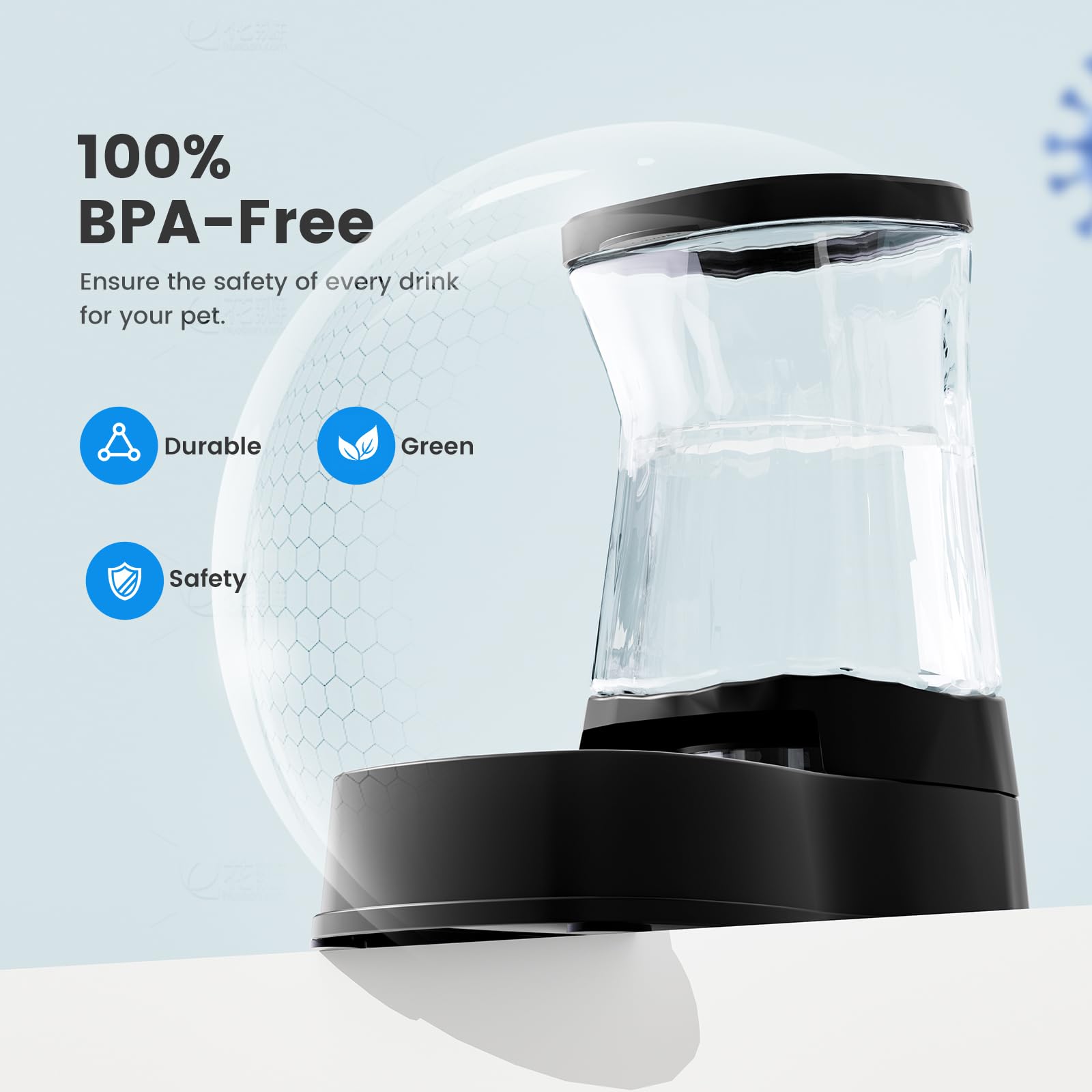 Gardner Pet distributeur en usage intérieur offrant hydratation continue