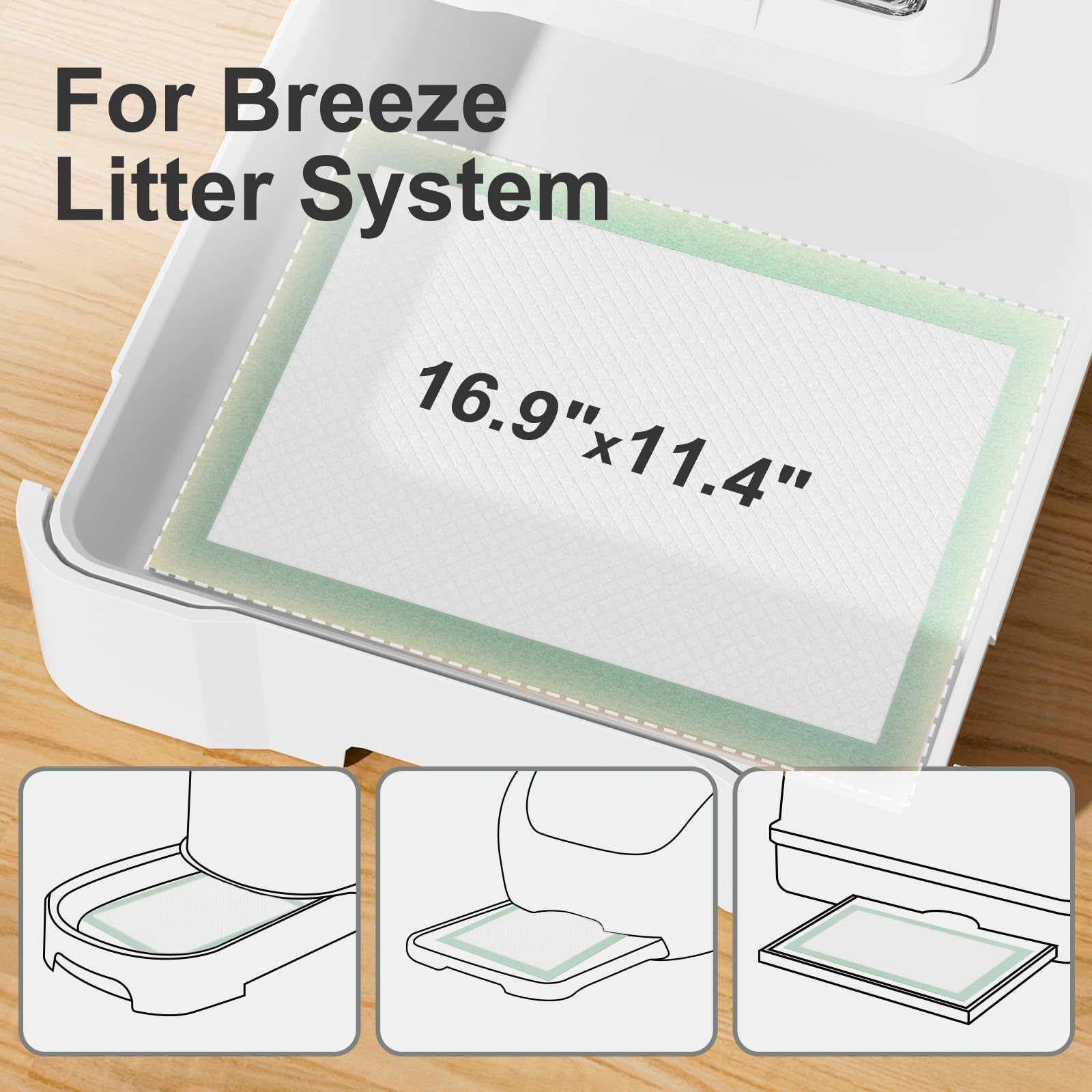 Gardner Pet pad dans salon près de chat, hygiène et confort améliorés