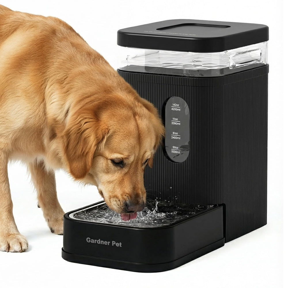 Gardner Pet vue avant du distributeur montrant le bol inox et capacité 6,5L