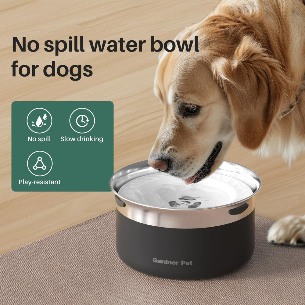 Gardner Pet gamelle en cours d'utilisation pour boire plus lentement et proprement