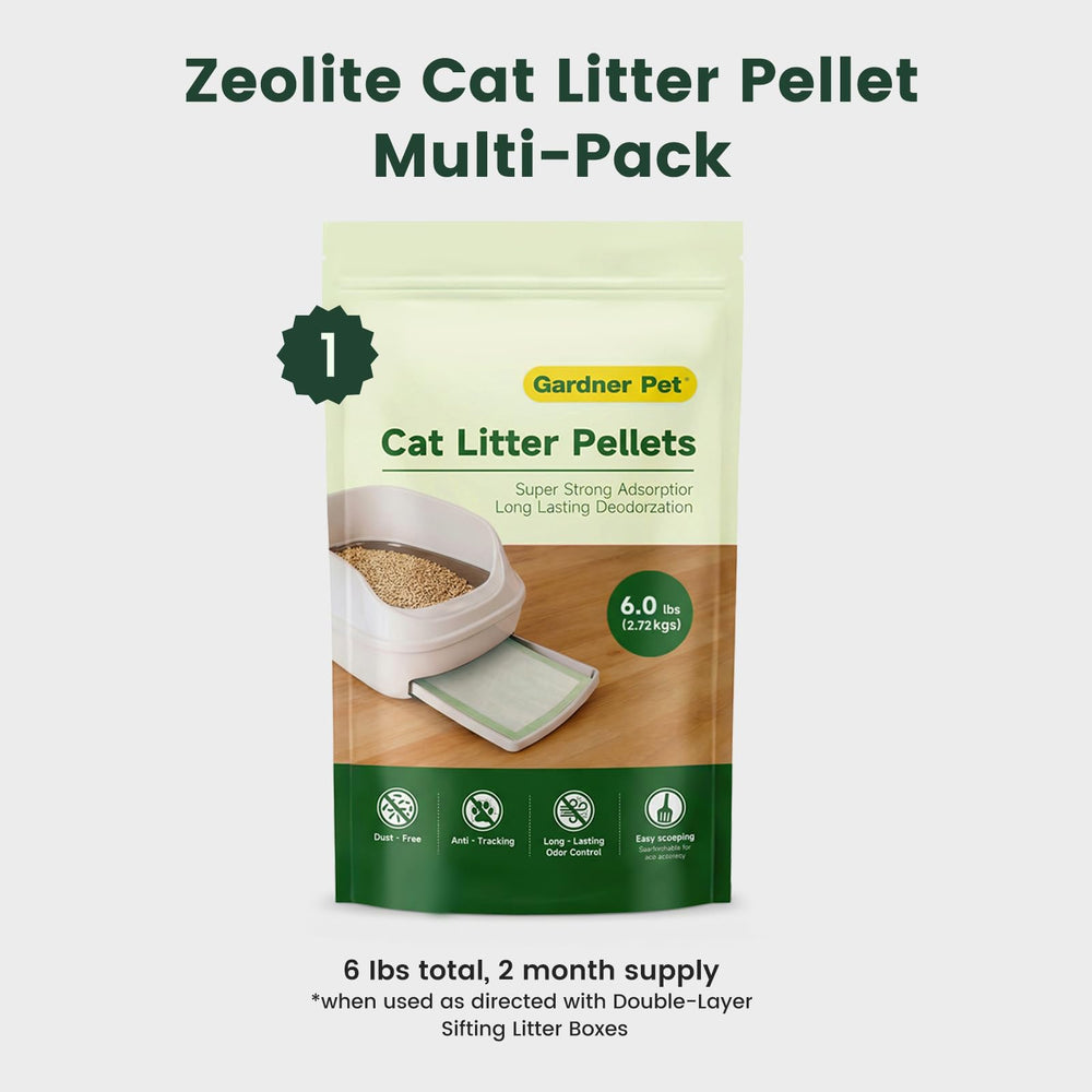 Gardner Pet gros plan des granulés montrant texture absorbante et efficacité