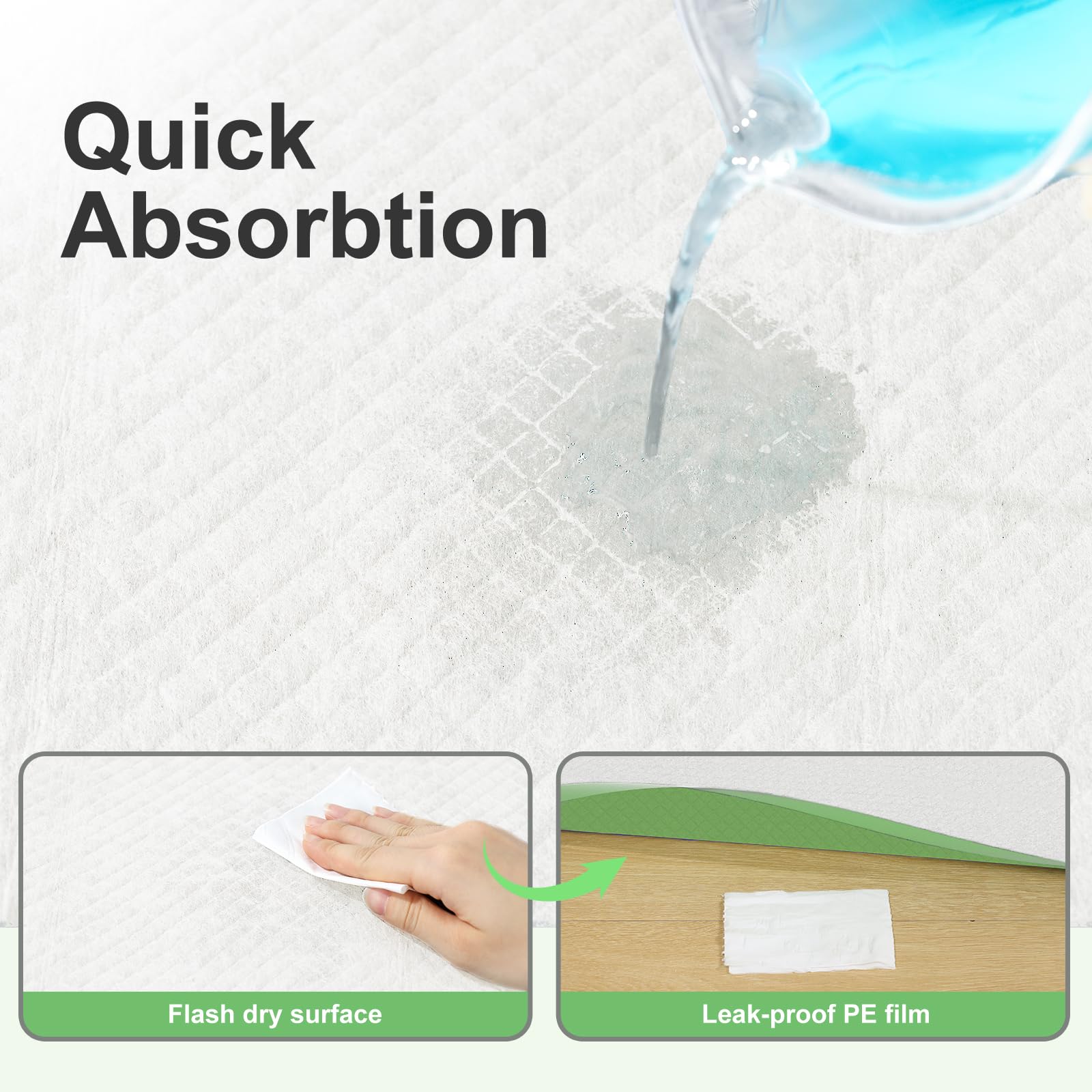 Gardner Pet gros plan du cœur absorbant, absorption renforcée visible