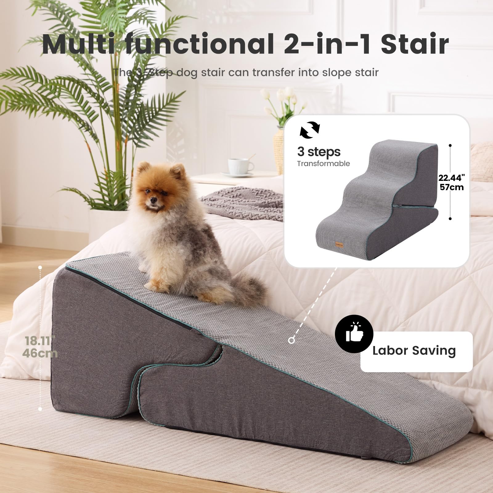 Gardner Pet housse imperméable en gros plan protégeant la mousse et facilitant le nettoyage