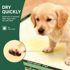 Gardner Pet tapis placé dans une caisse pour chiot assurant propreté