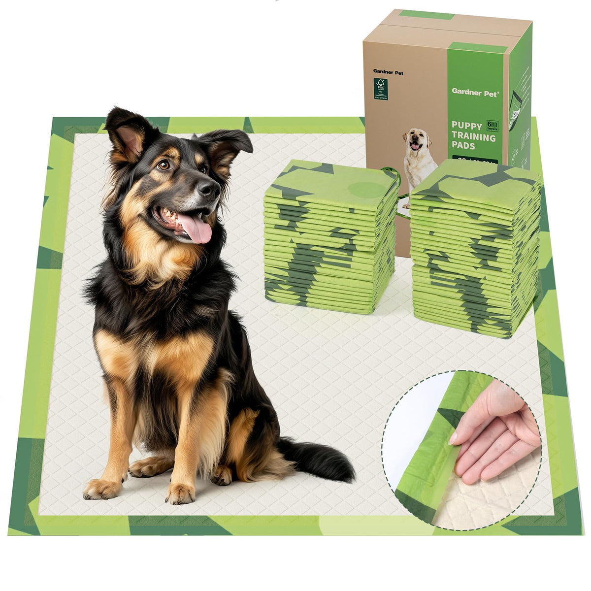 Gardner Pet emballage face avant montrant paquet de 30 et avantages