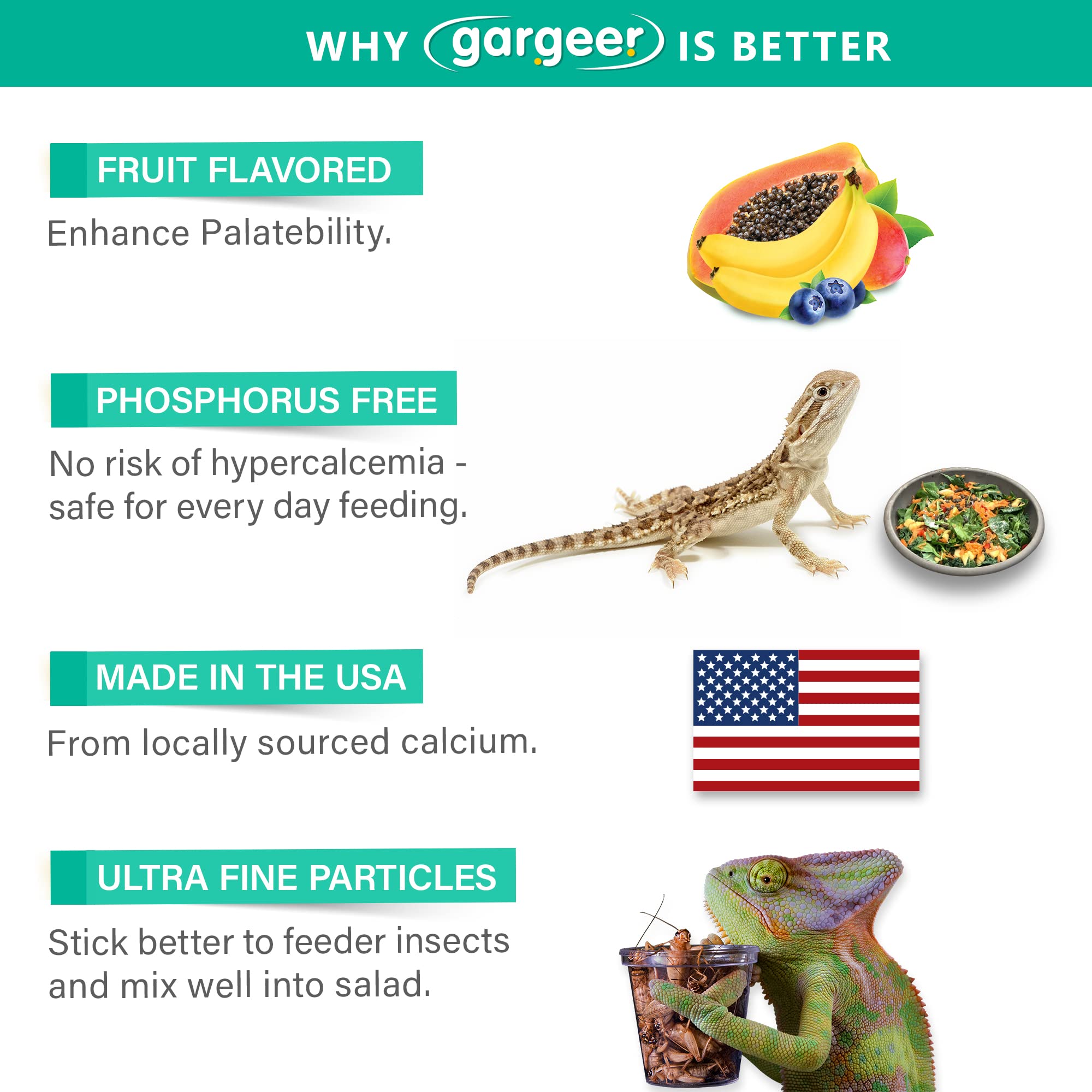Gargeer flacon dans terrarium avec feuillage, bénéfice intégration à l'alimentation