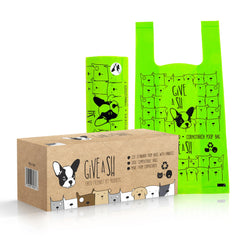G.A.S emballage avant de la boîte montrant 120 sacs, pratique et recyclable