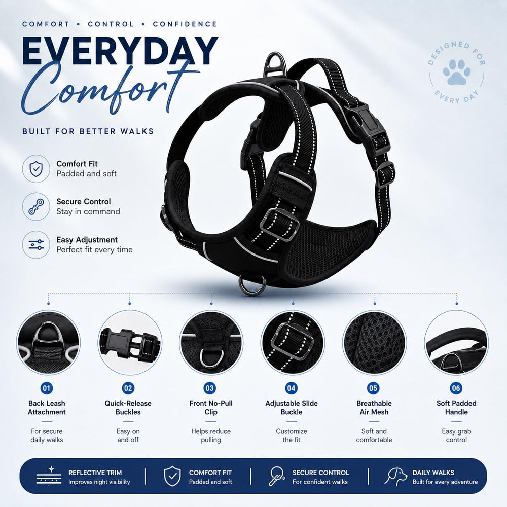 Gavpepy poignée et anneaux renforcés offrant levage et double option de laisse