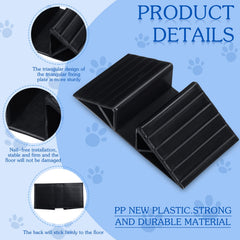 Geelin pied support en usage stabilisant une barrière pour chien