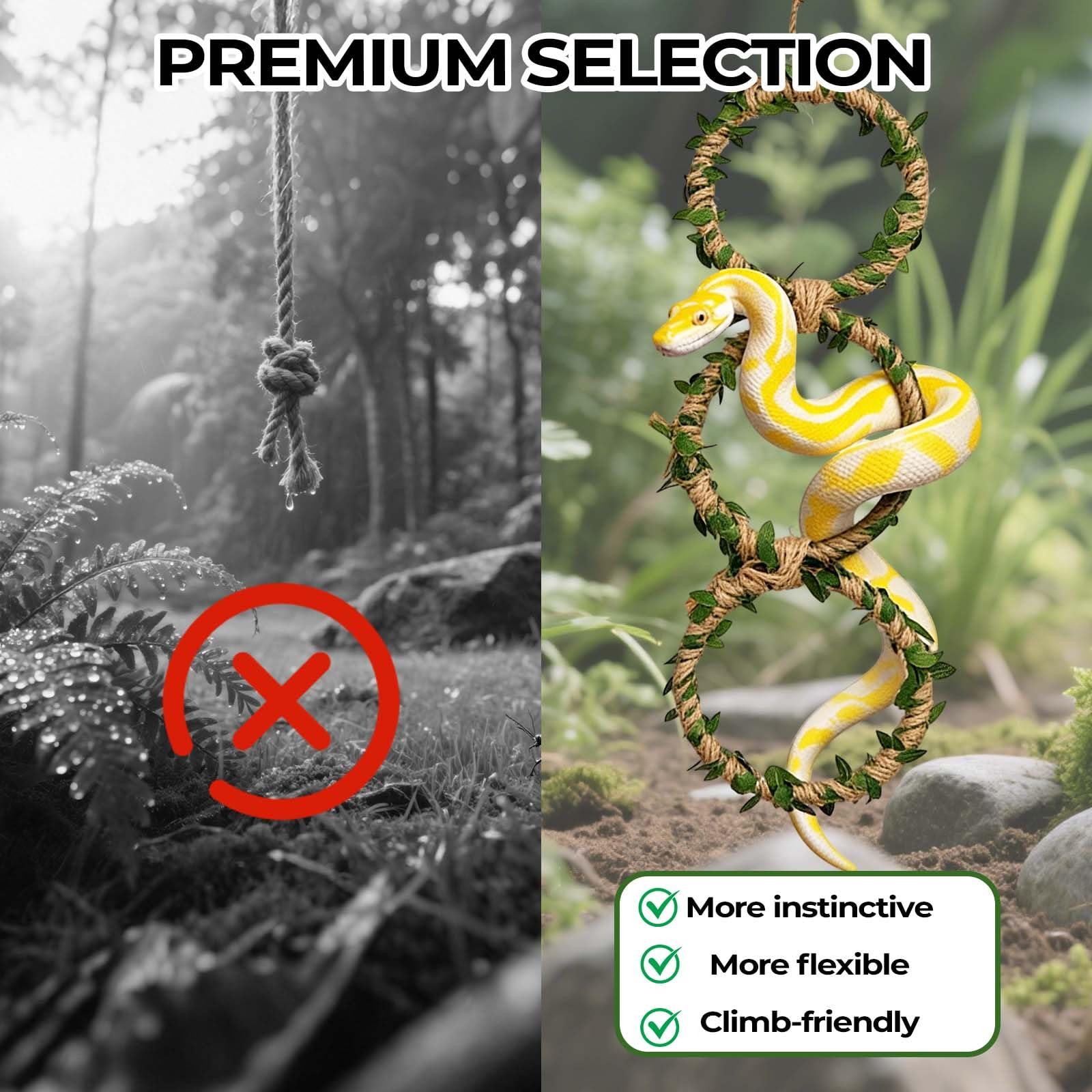 Generic anneaux escalade serpent en usage pour stimulation et repos