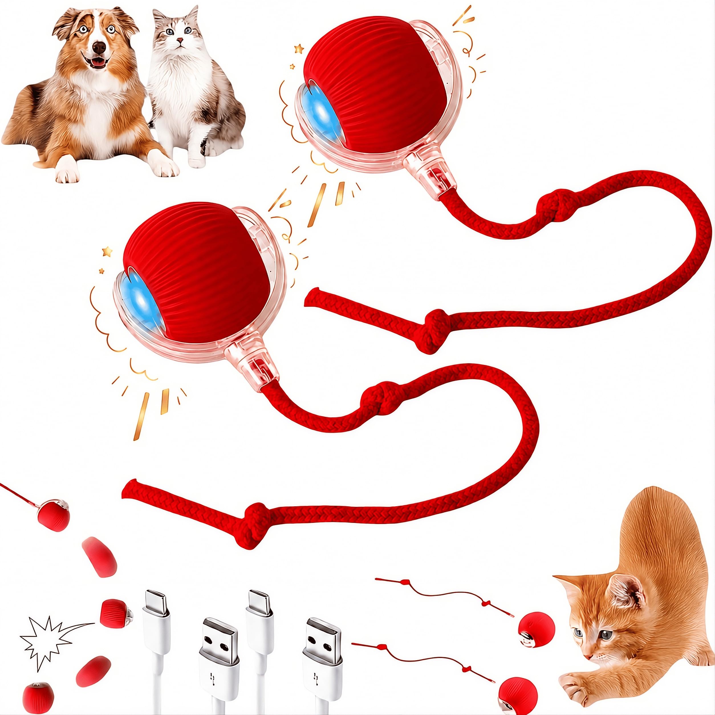 Generic balle face avant et emballage illustrant la couleur rouge et sécurité