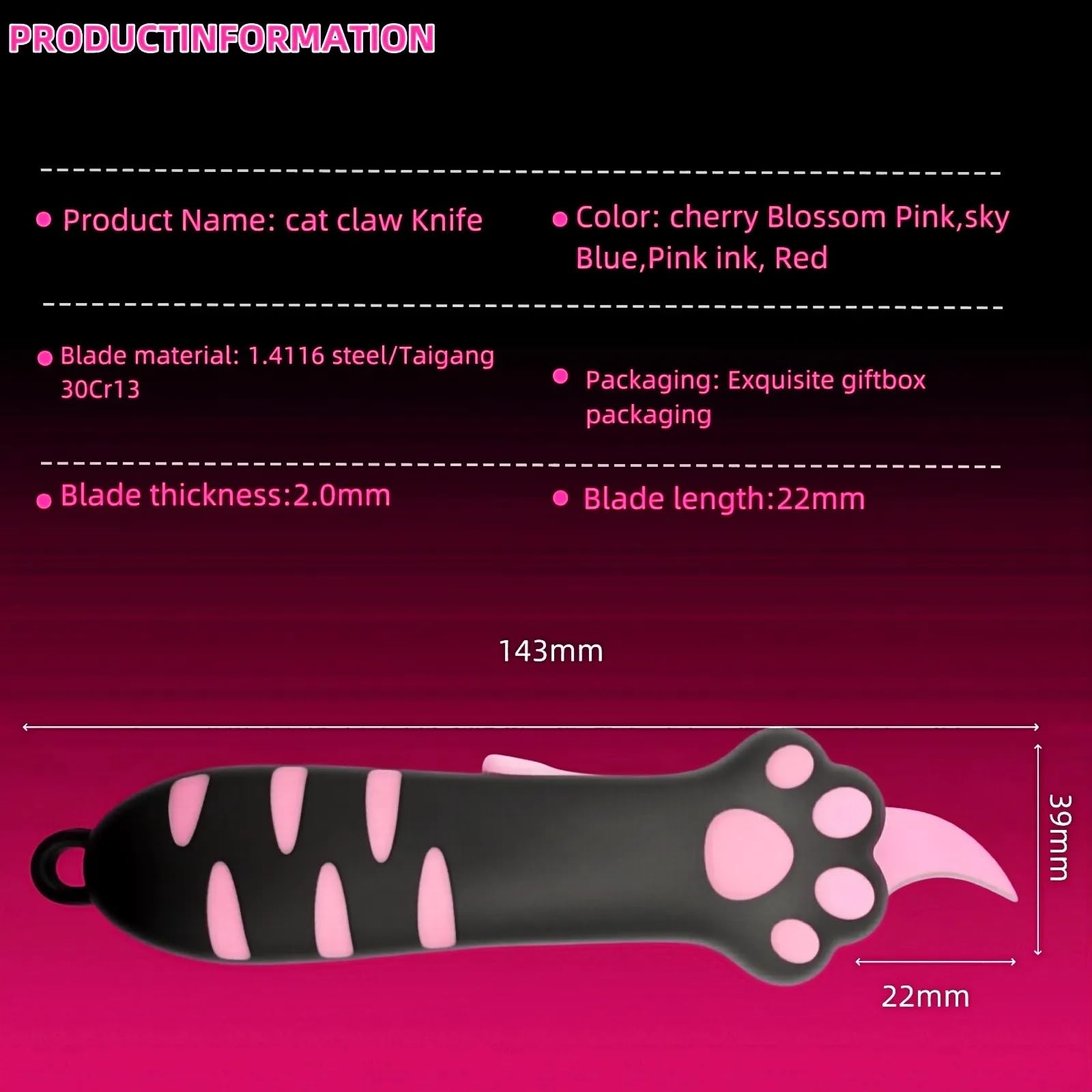Generic Cat Paw Box Cutter en usage ouvrant un colis rapidement et proprement