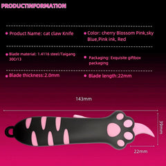 Generic Cat Paw Box Cutter en usage ouvrant un colis rapidement et proprement