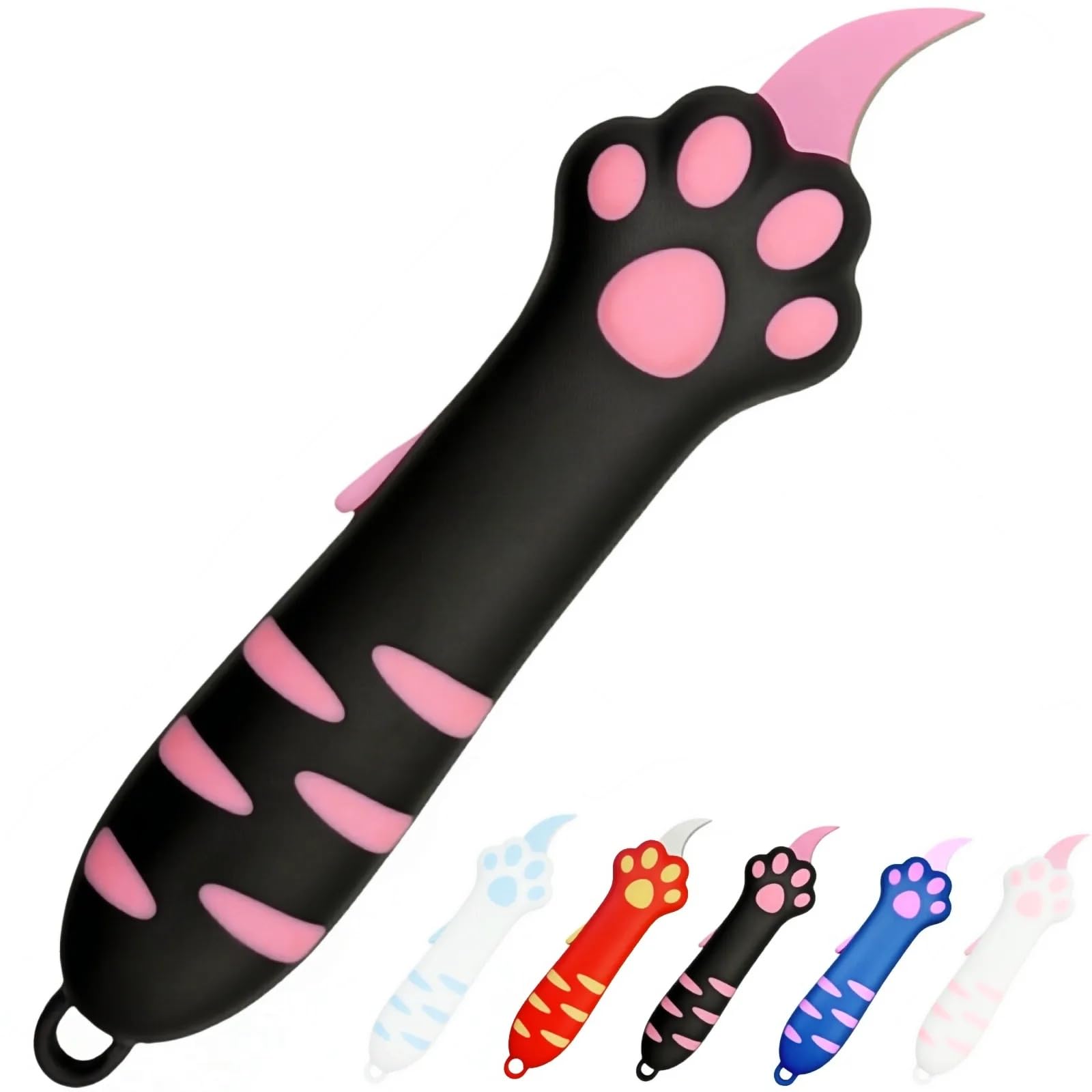 Generic Cat Paw Box Cutter face avant montrant design mignon et ergonomie